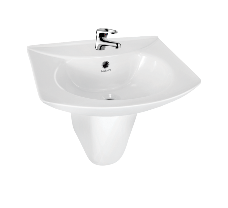 Studio Half Pedestal Wash Basin